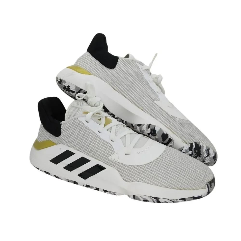Adidas Pro Bounce 2019 New w/Tags Men's Low White/Gray Sneakers - sz. 13 1/2